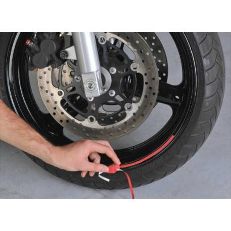 Pegatina Vinilo Rueda Wheel Stripe Rojo