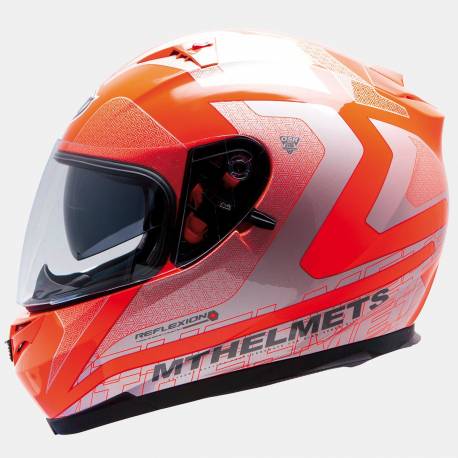 Casco MT Blade Sv Reflexion Naranja Fluor