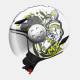 Casco MT Skate Board Urban White Fluor Niño