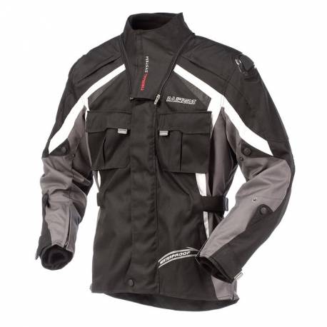 Cazadora Rainers Detroit Impermeable Negra Blanca Gris