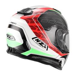 Casco Nzi Symbio Duo Dart Rojo Verde