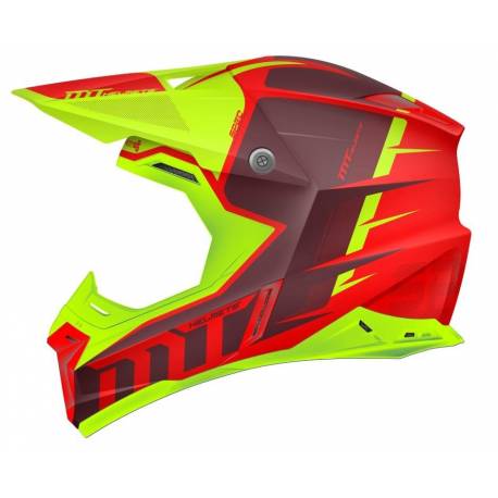Casco Off Road Mt Synchrony Spec Rojo Amarillo