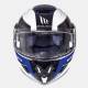 Casco Modular MT ATOM SV TARMAC blanco azul