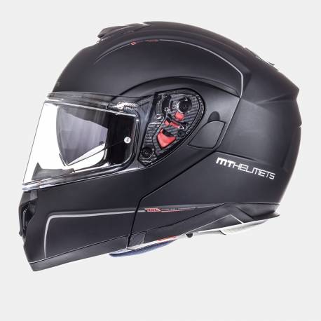 Casco Modular MT ATOM Solid Negro Mate