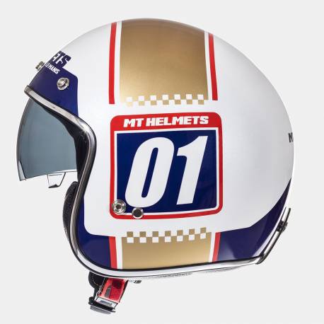 Casco Mt Le Mans Numberplate White Gold