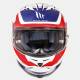 Casco Integral Mt Blade Sv Morph White Red Blue