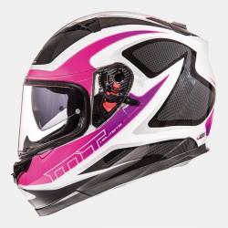 Casco Integral Mt Blade Sv Morph White Fucsia