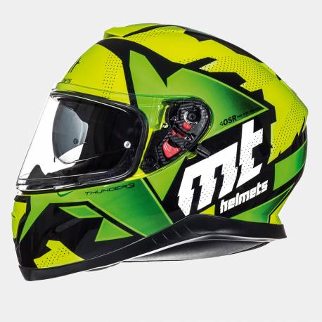 Casco Mt Thunder 3 Sv Torn Yellow Green