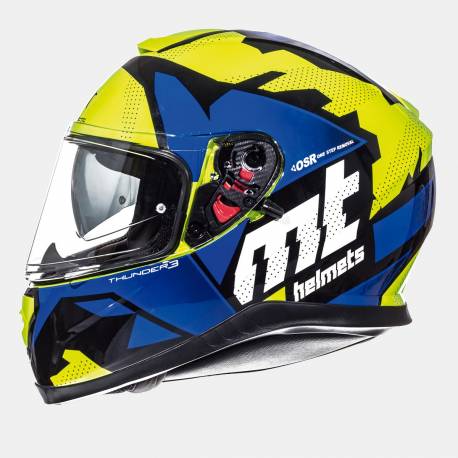 Casco Mt Thunder 3 Sv Torn Yellow Blue