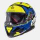 Casco Mt Thunder 3 Sv Torn Yellow Blue