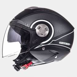 Casco MT City Eleven Sv Tron Black White