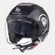 Casco MT City Eleven Sv Tron Black White