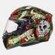 Casco MT Revenge Skull & Rose Negro Rojo