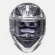 Casco MT Revenge Skull & Rose Negro Plata