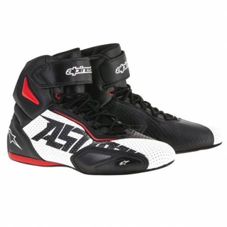 Alpinestars Faster-2 ventiladas negro / blanco / rojo