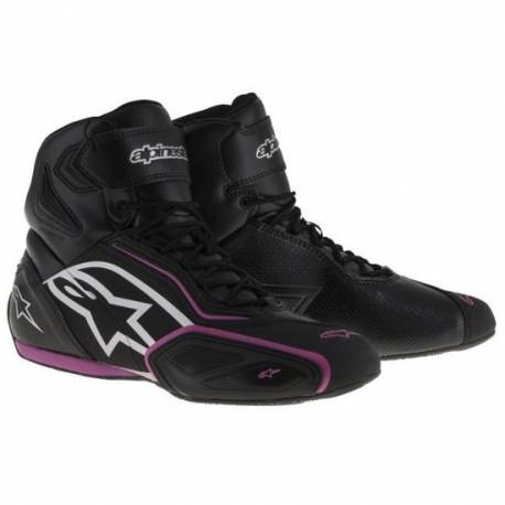 Alpinestars Stella Faster-2 WP negro / fucsia impermeable