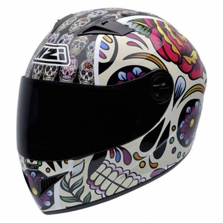 Casco Integral Nzi Must 2 Multi Mexican Skulls
