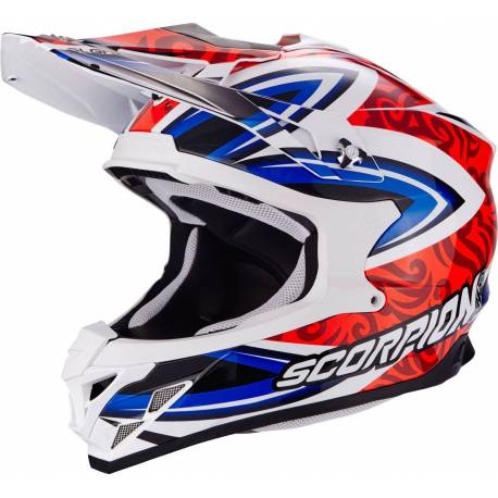 Casco Cross Scorpion VX-15 Evo Air Revenge Red Blue