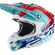 Casco Cross Scorpion VX-15 Evo Air Argo Green Blue