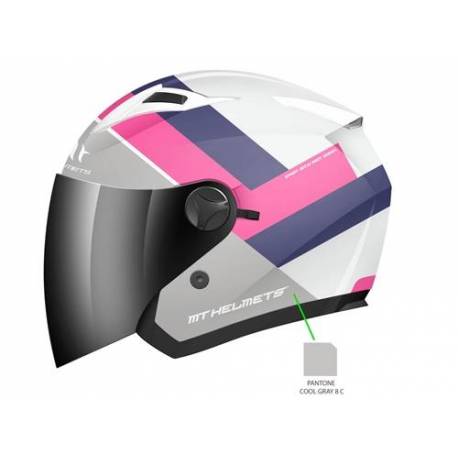 CASCO JET MT BOULEVARD DEGREE ROSA BLANCO