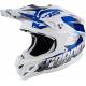Casco Cross Scorpion VX-15 Evo Air Defender White Blue