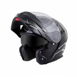 Casco Modular Scorpion Exo 920 Satellite Black Mat Argent