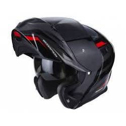 Casco Modular Scorpion Exo 920 Shuttle Black-Silver-Red