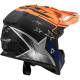 Casco cross LS2 Fast negro mate naranja