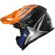 Casco cross LS2 Fast negro mate naranja