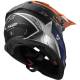 Casco cross LS2 Fast negro mate naranja