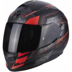 Casco Scorpion Exo 510 Air Galva Negro Mate Rojo