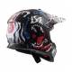 Casco Ls2 Fast Mx437 Beast Negro Blanco