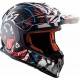 Casco Ls2 Fast Mx437 Beast Negro Blanco
