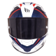 Casco Mt Fibra Kre Sv Intrepid White Red