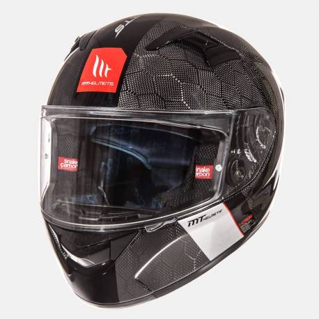 Casco Mt Fibra Kre Snake Carbon Brillo