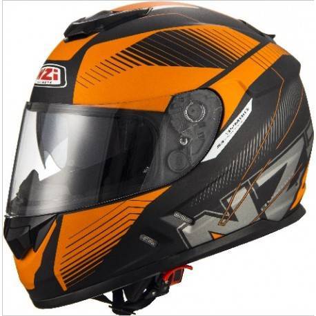 Casco NZI Symbio 2 Duo Indy Negro Naranja
