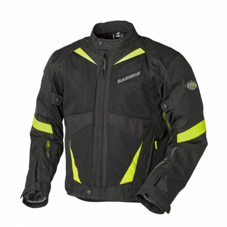 Cazadora verano Rainers Misano Negra fluor