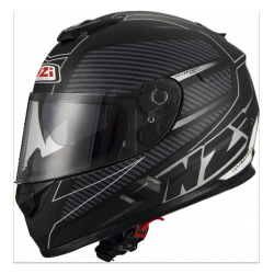 Casco NZI Symbio2 Duo Graphics Fiber Volt Black White