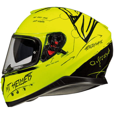 Casco Mt Thunder 3 Sv Board Negro Amarillo
