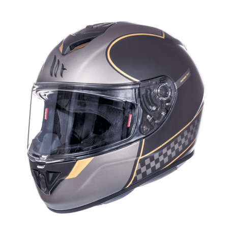 Casco MT Rapide Revival Negro Mate