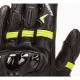 Guante piel verano Rainers Road Negro Fluor