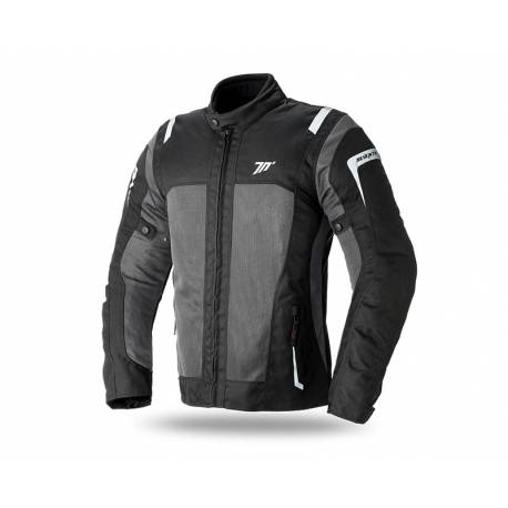 CHAQUETA MT SEVENTY JT44 VERANO TOURING NEGRO GRIS CHICO