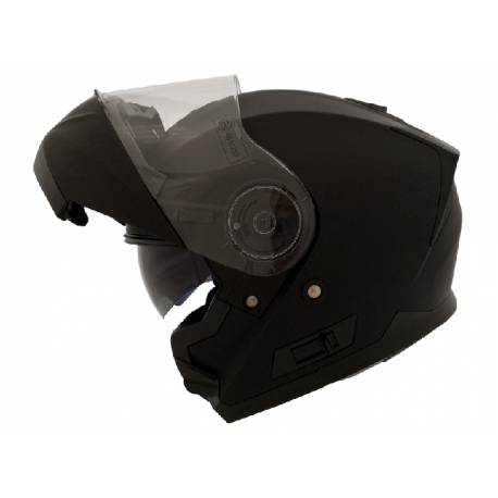 casco modular negro mate shiro sh 507