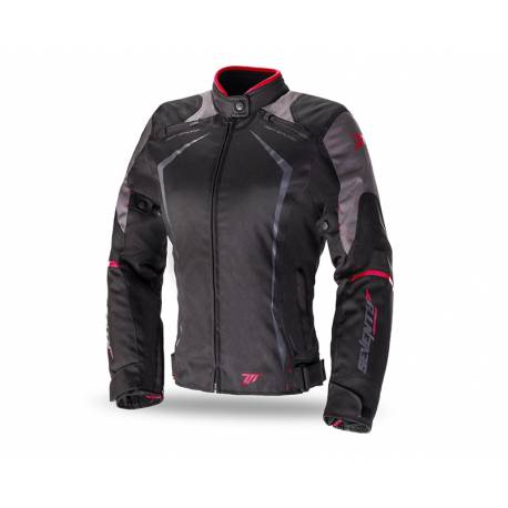 Chaqueta MT Seventy JR49 Invierno Racing Black Red Chica