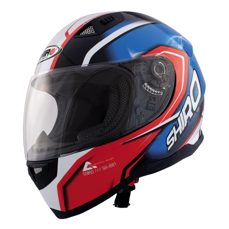 Casco Integral Shiro SH-881 Motegi Rojo Azul