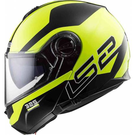 Casco Modular LS2 Strobe Zone Negro Amarillo