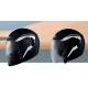 Casco Convertible Shiro Soul SH-414 Negro Blanco