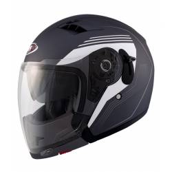 Casco Convertible Shiro Soul SH-414 Negro Blanco