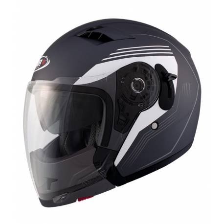 Casco Convertible Shiro Soul SH-414 Negro Blanco