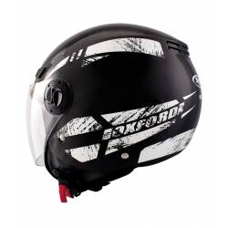 Shiro SH-62 OXFORD Casco Jet Negro Mate